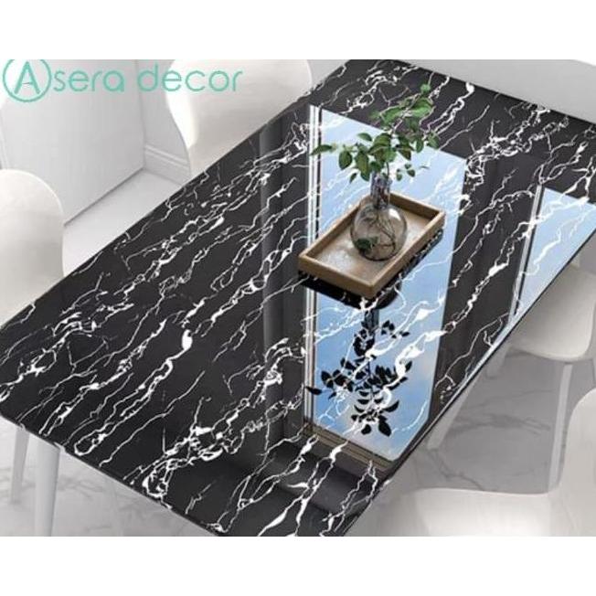 Sticker Marmer Pelapis Furniture Sticker Dinding PVC Interior Film