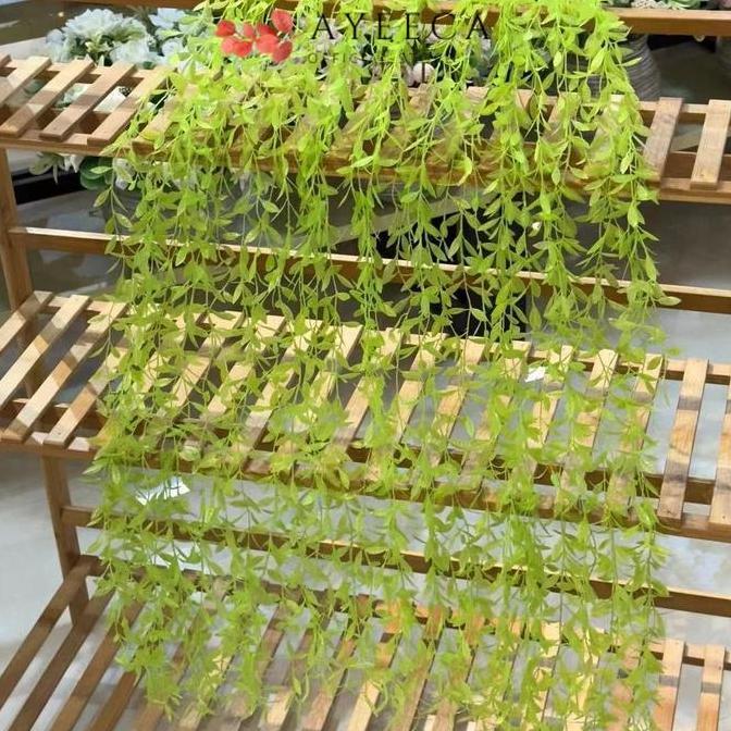 [COD] Ayeeca - Daun JALAR105cm Jalar Plastik Tanpa Pot Bunga Rambat Sintesis Tanaman Hias Gantung Os