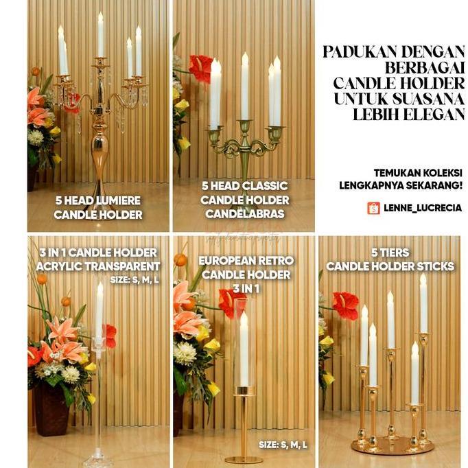 Lilin elektrik Led Candle Satuan Dekorasi Lilin Palsu Pajangan Rumah Pesta Wedding Pernikahan LED-15