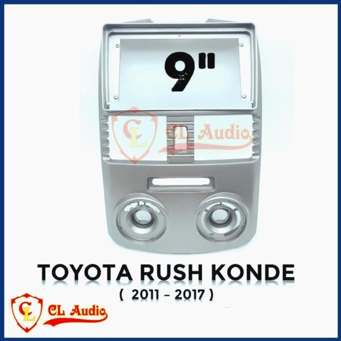 Frame Head Unit Android 9 Inch Rush/Terios 2011-2017