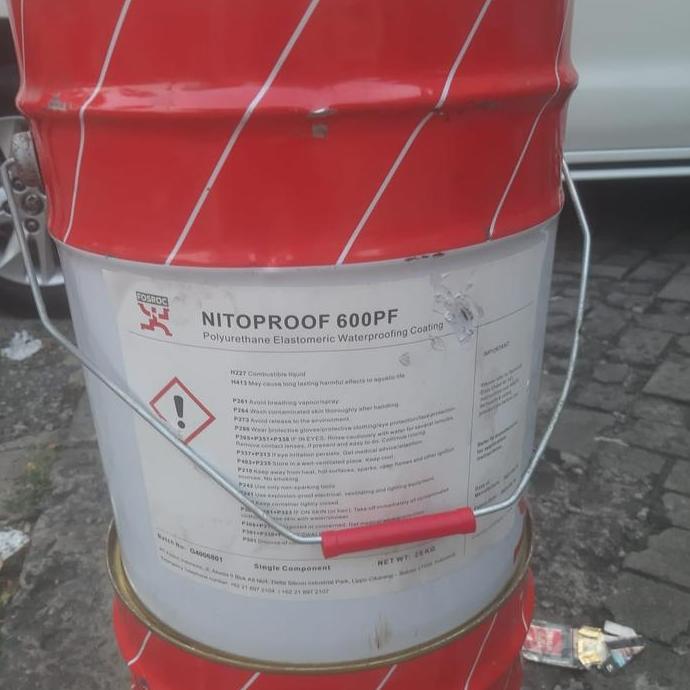 OK NITOPROOF 600 PF FOSROC/MEMRANE LIQUID WATERPROFING ELASTIS COCOK UNTUK WATERPROFING SPANDEK SENG