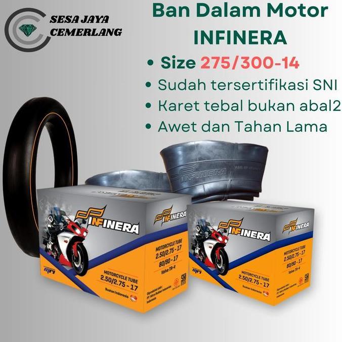 275/300-14 Ban dalam motor Infinera ukuran 275/300-14 Honda Beat, Vario 125, Yamaha Lexy Yamaha Gear