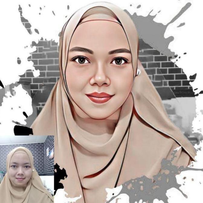 Cetak foto bingkai media kayu ukuran besar 47x31 | Foto custom editing animasi | Hiasan dinding requ