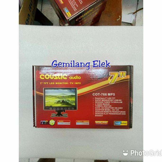 TV MONITOR LED COUSTIC COT-766 MP5 USB 7 INCH