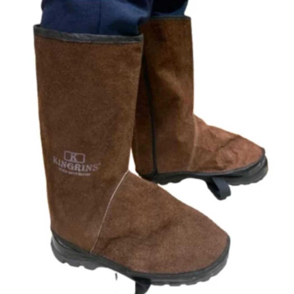 DISKON COVER SHOES SAFETY KULIT / APRON LAS KAKI KULIT / APRON WELDER KINGRINS