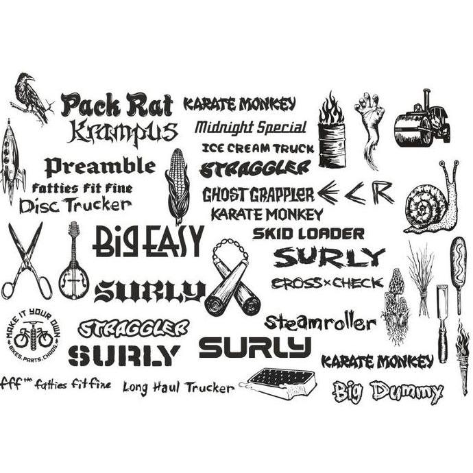 Cutting sticker stiker sepeda road bike fixed bike surly downtube vinyl