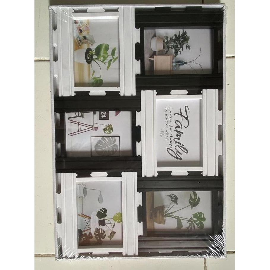 bingkai FOTO 6 FRAME / PHOTO FRAME Plastik bingkai family