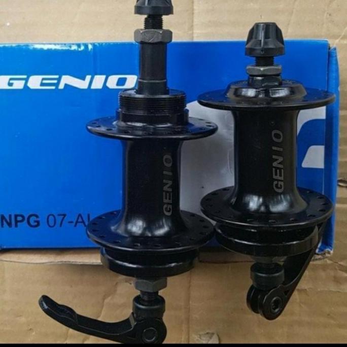 hub freehub GENIO NPG 07 AL 36H 36 hole 6bolt discbrake QR quick release ulir drat sepeda mtb lipat