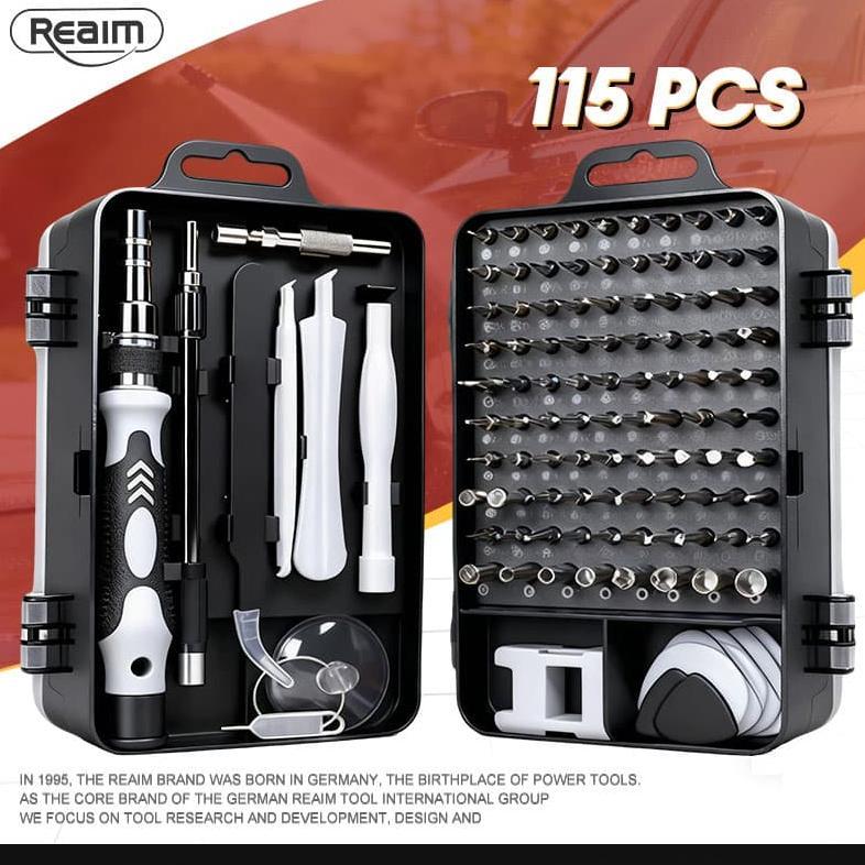 DISKON REAIM  OBENG 115PCS OBENG HP FULL SET OBENG SET LENGKAP 115 IN 1 OBENG MULTIFUNGSI