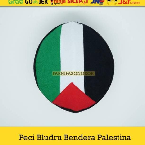 Peci Kopiah Palestin Palestina Bahan Bludru Ukuran Dewasa dan Anak Best Seller Peci Haji Palestina O