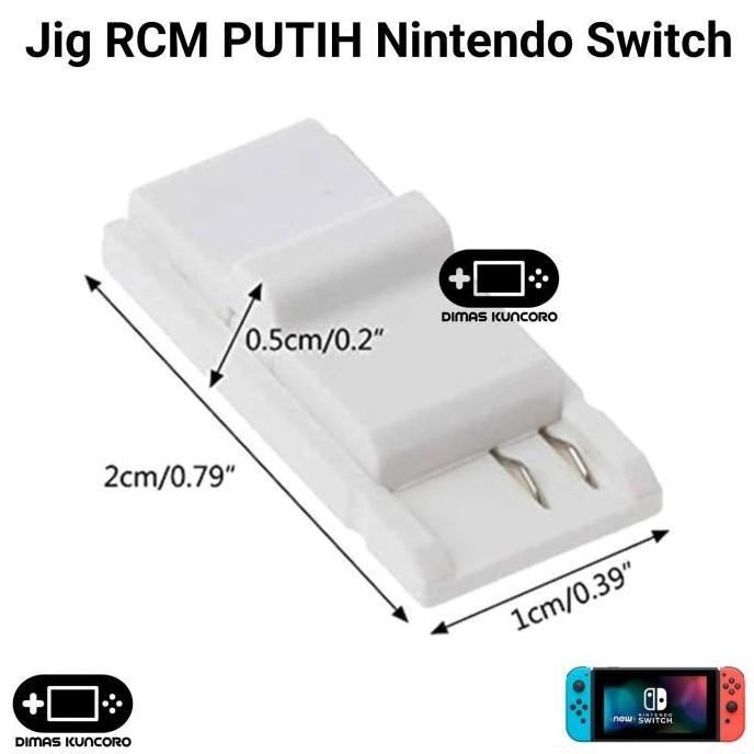Jig RCM PUTIH Nintendo Switch cfw atmosphere recovery loader nintendo switch