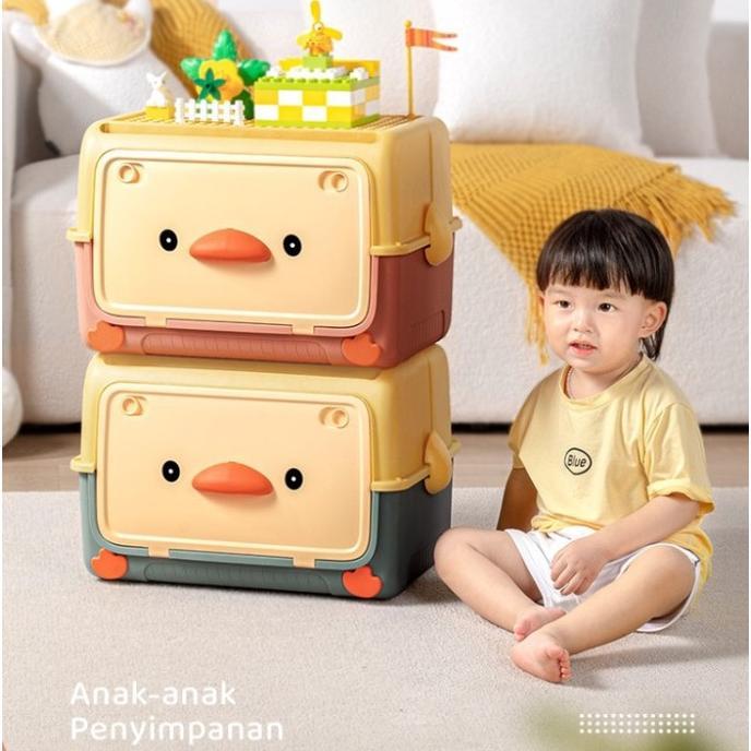 [LOGU] Kontainer Box Bebek Penyimpanan Mainan buku pakaian,Duck Container Box