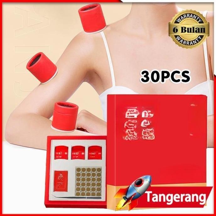 POZLAV Moksa Batang / Moksibusi Set 3 Alat Moksibusi + 30 Batang Moxa -Stik kecil