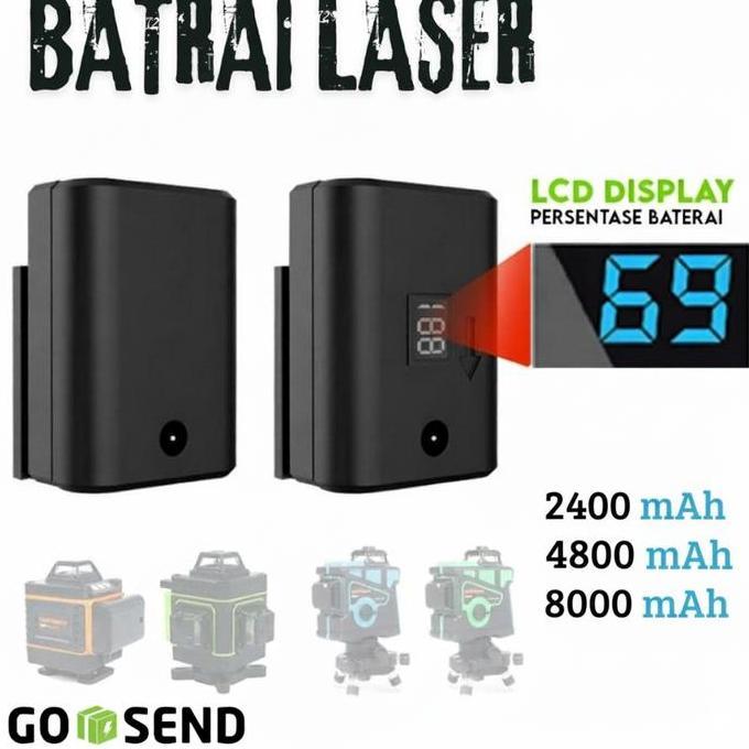 REWARLI Baterai Level Laser Taffware Hilda Battery Laser Leveling Batrai Laser Level 16 Line 12 Line