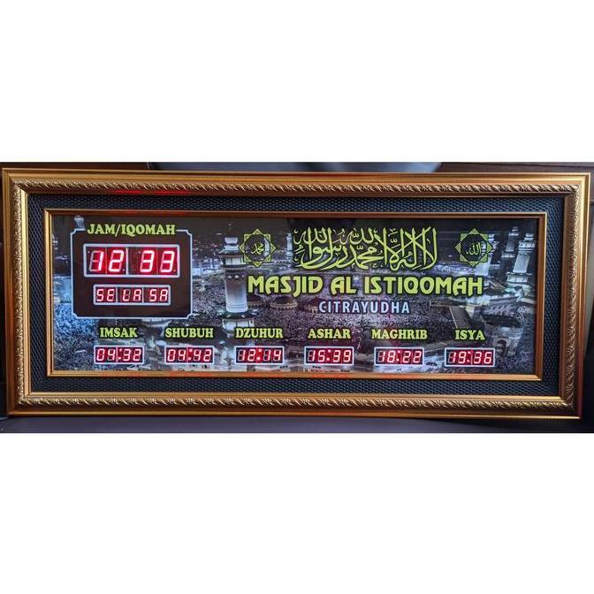 Jam dinding / jam masjid digital / jam waktu sholat / jam murah