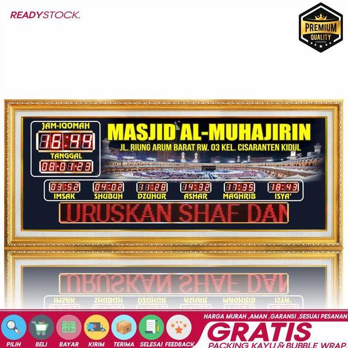jam masjid digital jadwal adzan