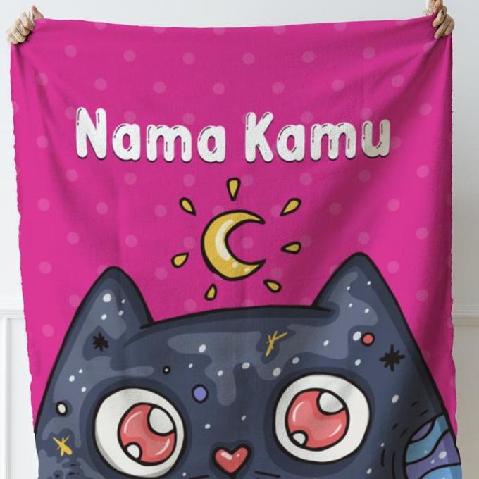 SELIMUT ANAK CUSTOM NAMA | SELIMUT ANAK PEREMPUAN KARAKTER |CUSTOMKIDS