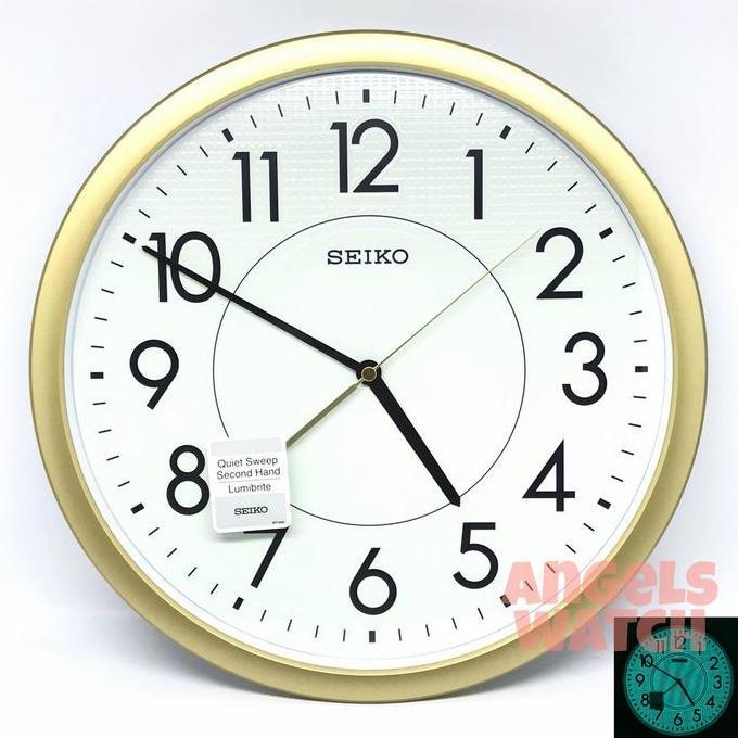 Jam Dinding Seiko Qxa629 glow in the dark sweep movement