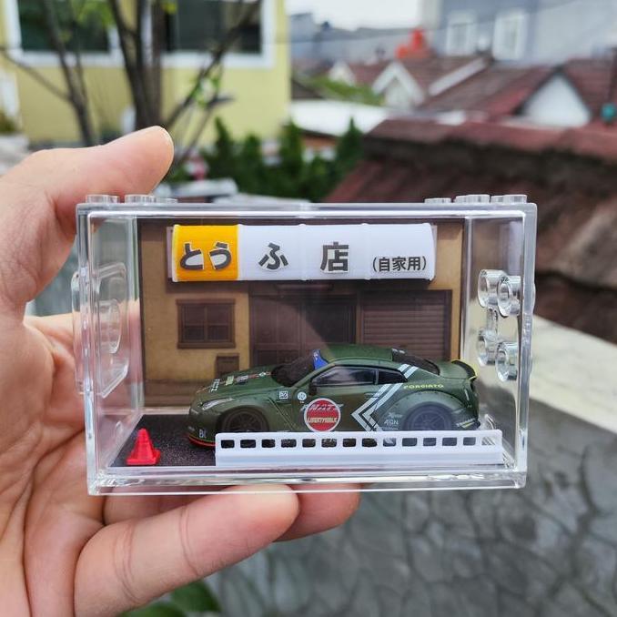 DIORAMA DIECAST - MINI DIORAMA - DIORAMA MINI WITH ACCRYLIC - PAJANGAN DIECAST - ACRYLIK DIECAST - A