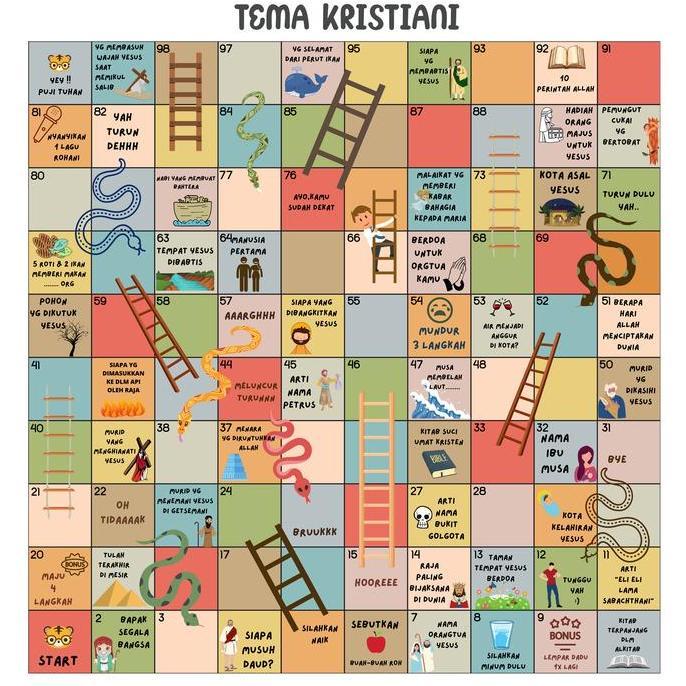 ULAR TANGGA JUMBO Mainan Edukasi Anak