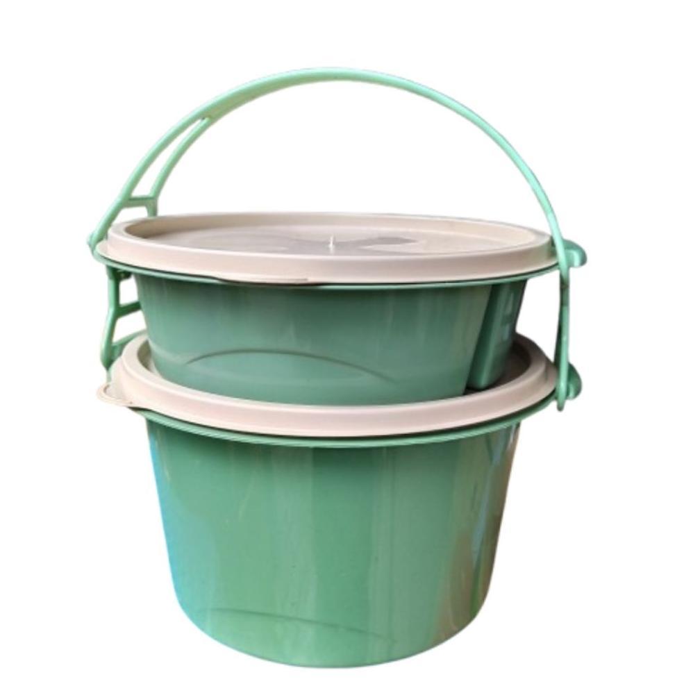 BEST SALE RANTANG  BULAT SUSUN 2 / RANTANG PLASTIK SUSUN 2 IDOLA / WADAH BEKAL MAKANAN