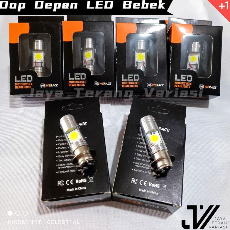New Deals Dop Depan Led Bebek Matic Ac Dc Putih / Lampu Motor / Lampu Depan Motor Led / Lampu Led Mo