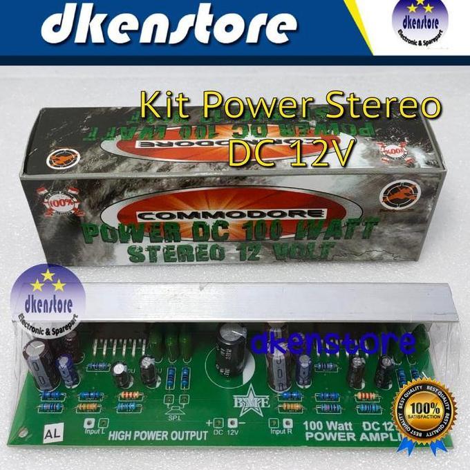 Kit Power Dc 12V Stereo 100Watt Tda2005 Ready
