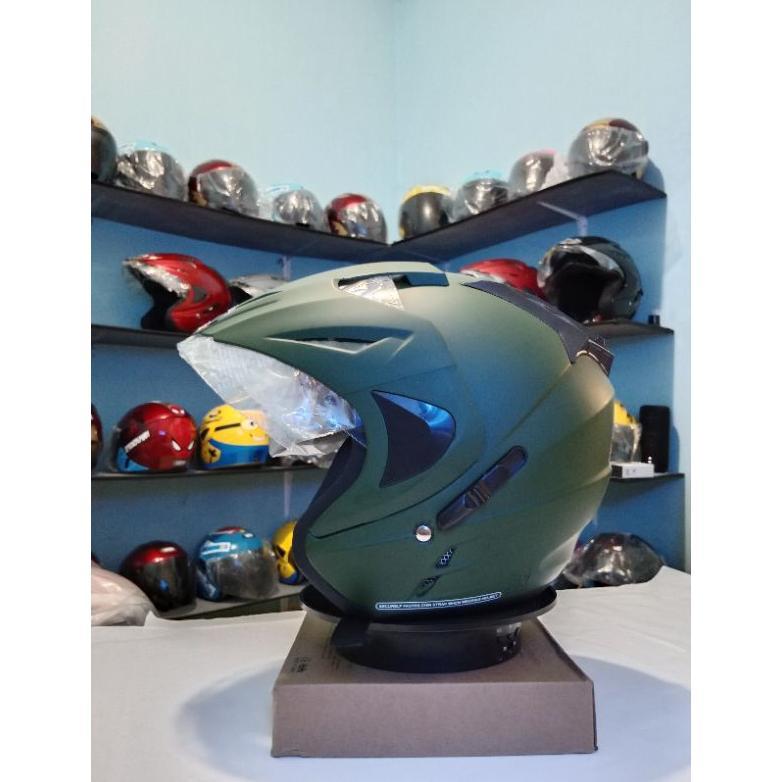 TERBARU HELM INK YKT DOUBLE VISOR ORIGINAL SNI  - HELM PREMIUM DEWASA PRIA WANITA , MOTOCYCLE