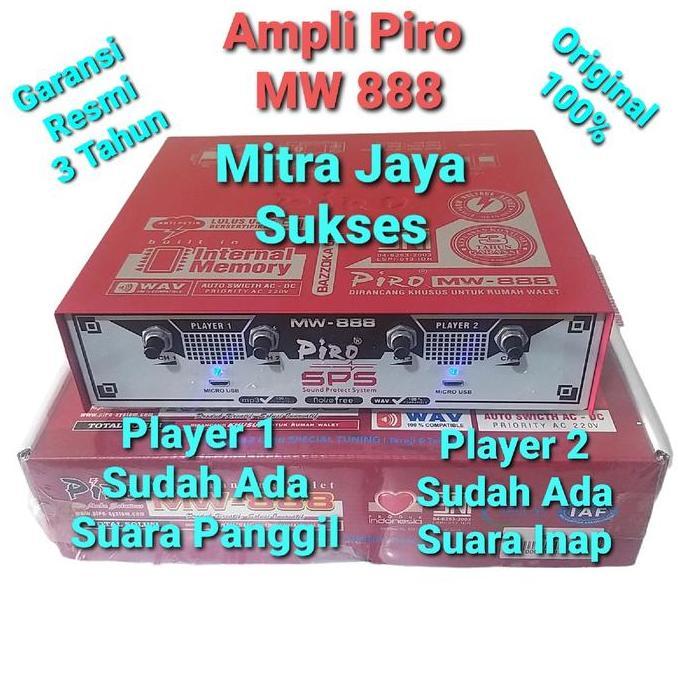 Ampli Walet Piro Mw 888 Anti Petir With Memory Internal Dan Free Suara Amplifier Walet Piro Mw 888 H