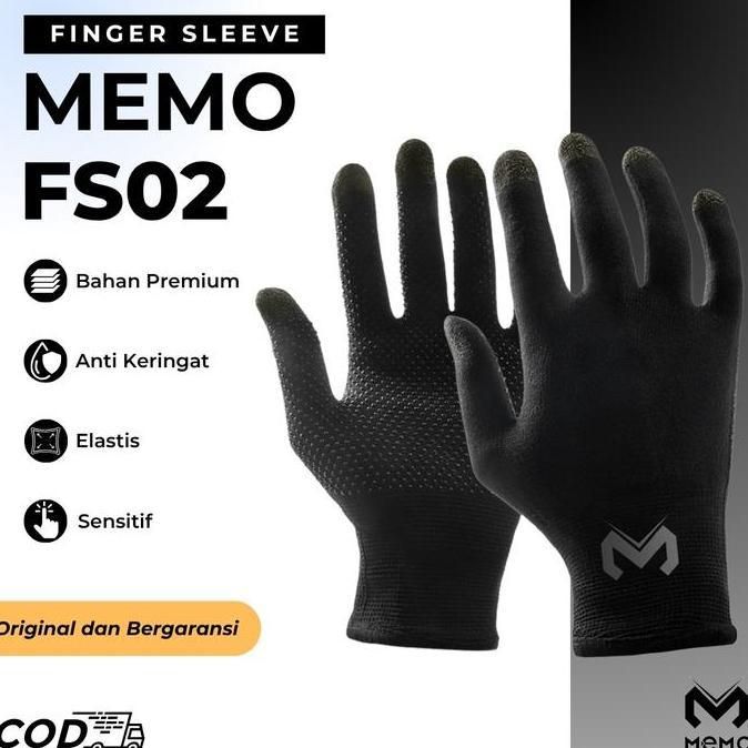 uvassballah  - memo fs02 sarung tangan untuk game hitam