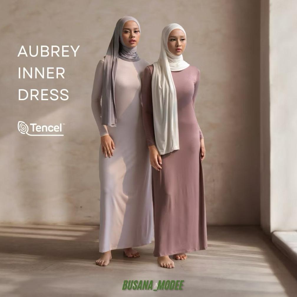 Gamis manset polos dalaman kaftan inner dress gamis manset dalam kaftan manset lengan panjang polos