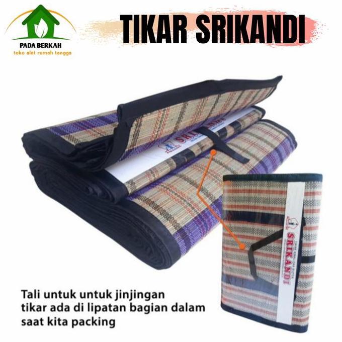 Tikar Samak Lipat Piknik Mendong Srikandi Tikar Lipat Bahan Rumput