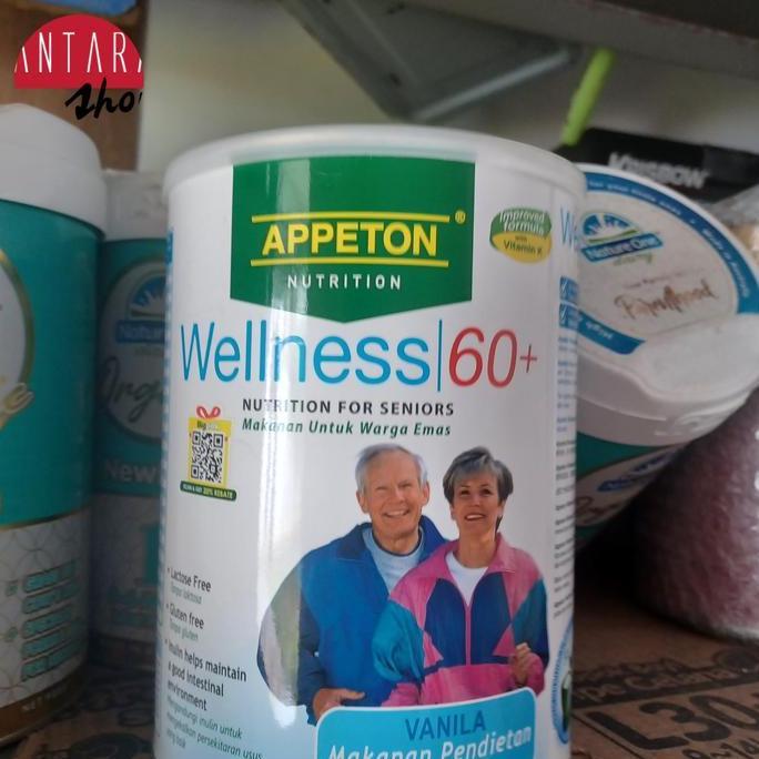 Bintaro45 - [Original Malaysia] Susu Lansia Orangtua Appeton 60+ 400 Gram 900 Gr Rasa Vanila Wellnes