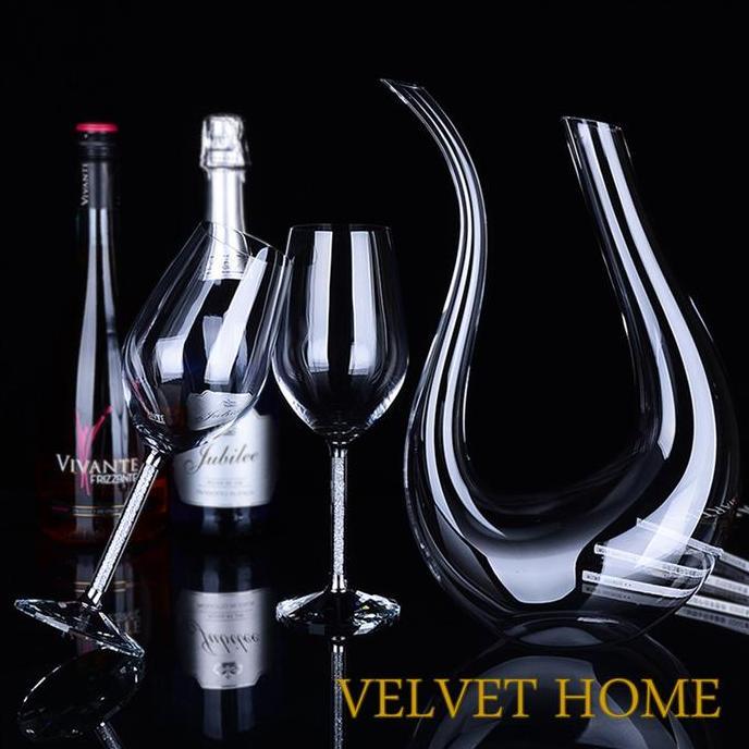 Gelas Wine Glass + Decanter SET Gift kado parcel hampers natal imlek
