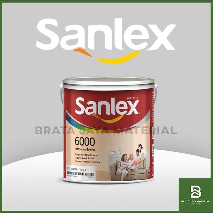 Jassminaa - Cat Paint Sanlex 6000 Wall Tembok 5Kg Kilogram - White Putih