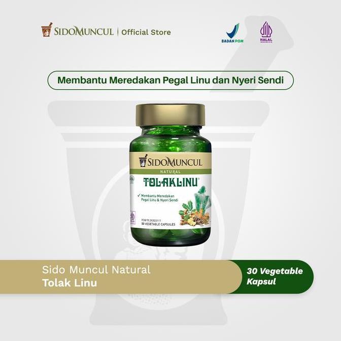 Sido Muncul Natural Tolak Linu Capsule Herbal untuk Pegal Linu Nyeri Sendi