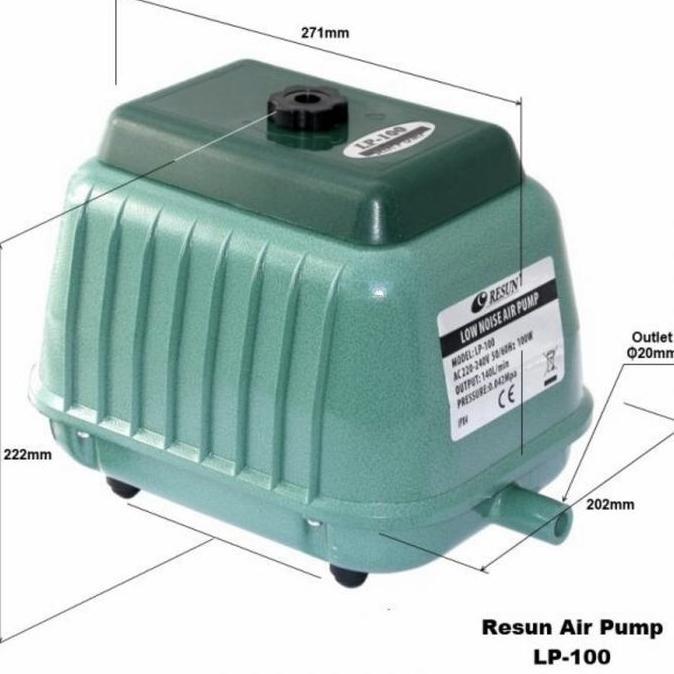 AERATOR RESUN LP 100 LOW NOISE AIR PUMP