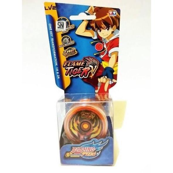 Yoyo Auldey Original Blazing Teens Flame Tiger V Type Iron Loong Harga Promo Pasti Diskon