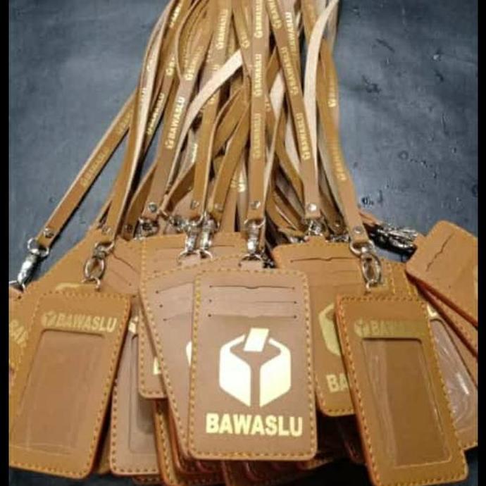 Gantungan / Kalung Id Card BAWASLU Coklat
