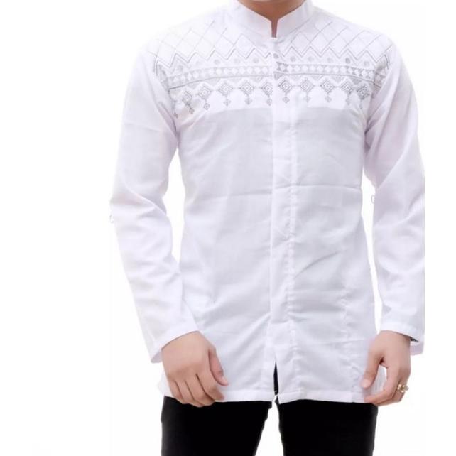 Flash Sale Baju Koko Putih Remaja/Dewasa Lengan Panjang