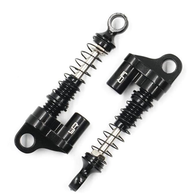YEAH RACING BLACK ALUM SHOCK FOR AXIAL SCX24 (2PCS)