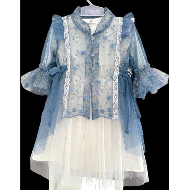 Unik Pre-Order (Po) Outer Brukat Set Rok Anak 1 -12 Tahun - Set Outer Anak Lebaran 2025 - Set Outer 