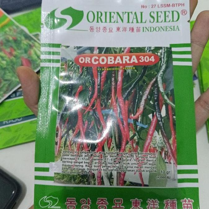 Benih Cabai Keriting OR COBARA 304 Original Oriental Seed si 10gram/-+2000biji