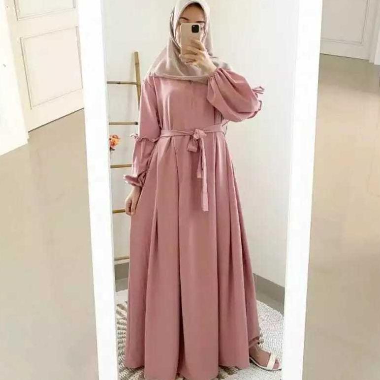 GAMIS POLOS AESPA MAXI DRESS / GAMIS WANITA / GAMIS TERBARU AESPA DRESS