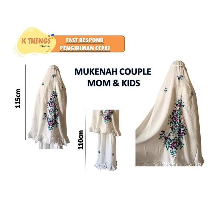 MUKENA Sulam Timbul / Sulam Bayang / Sulam Kristik / Mukenah Padang