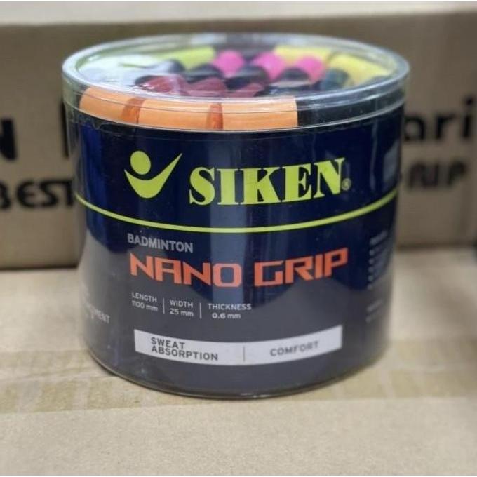 Grip karet Badminton Tipis SIKEN NANO GRIP ( 50 PCS) 1 toples