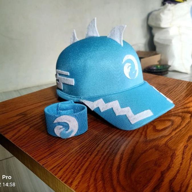 Boboiboy ice, Topi Original Edition Mirip Karaker Aslinya Bonus Gelang Cocok Untuk Fashion Anak Lebi
