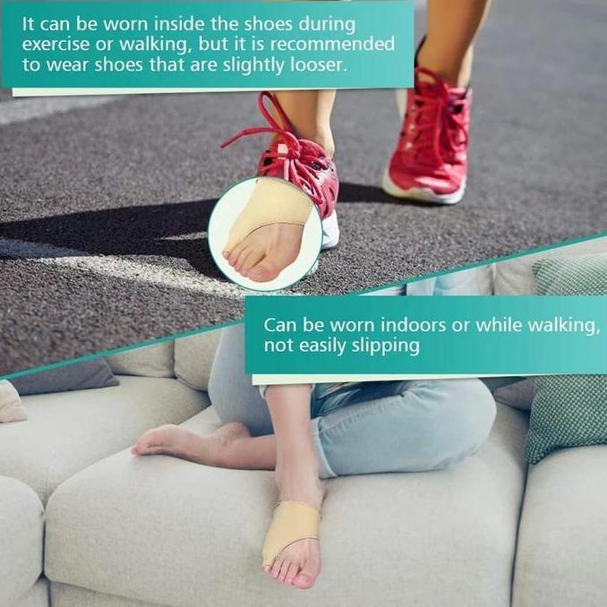 Pelindung Pemisah Jari Kelingking Korektor Jari Kaki Bunion Corrector