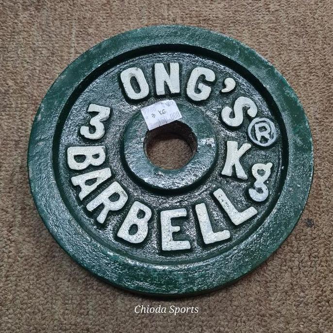 Barbel Barble Dumble Dumbel Lempengan Besi Lokal 3kg 3 Kg