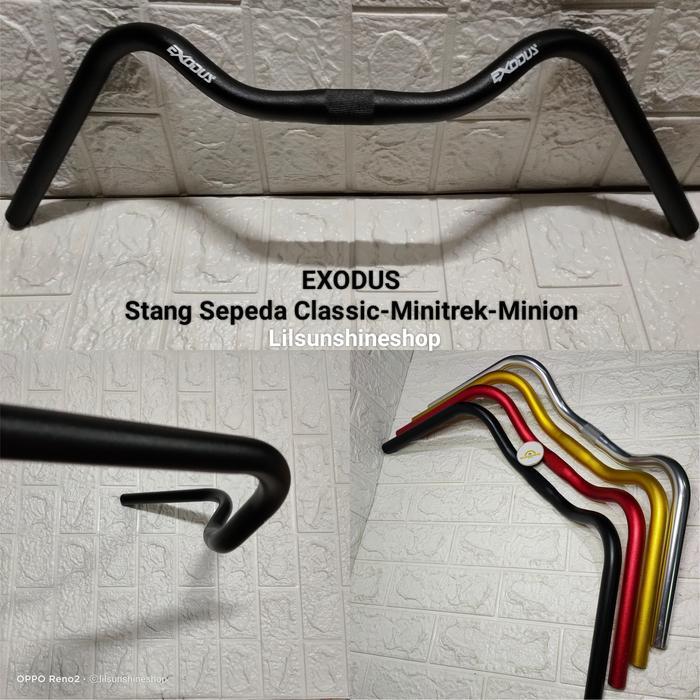 Setir Stang Handlebar EXODUS Alloy Sepeda Classic Minion Model Kumis